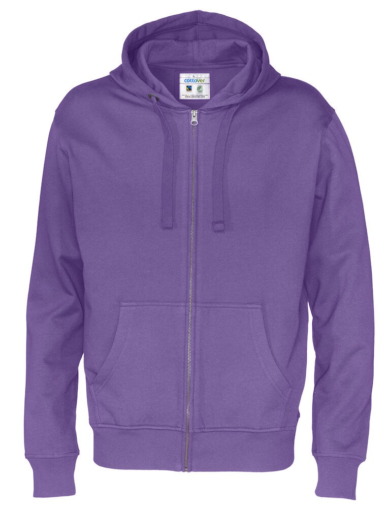 HOODIE FULL ZIP MAN  Paars XXL