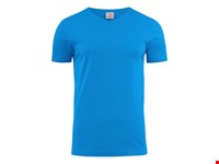Heavy V-neck T-Shirt Heren Oceaan Blauw 4XL