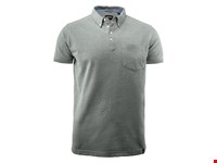 Larkford Polo Pique Heren Grijs Mêlée S