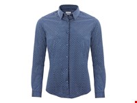 Indigo Bow 131 Hemd Dames Marine Print XS