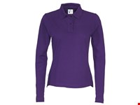 POLO PIQUE LONG SLEEVE LADY  Paars L