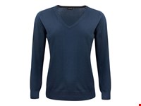 Merino V Gebreide Sweater Dames Marine M