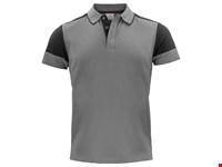 Prime Polo Heren Staalgrijs/Zwart M
