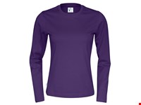 T-SHIRT LONG SLEEVE LADY  Paars XS