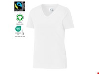 STRETCH V-NECK LADY  Wit XXL