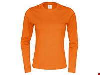 T-SHIRT LONG SLEEVE LADY  Oranje M