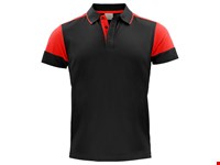 Prime Polo Heren Zwart/Rood 5XL