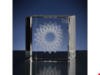 Laser in glas  Kubus