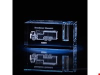 Laser in glas 5x5x12cm Penhouder