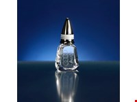 Flesstop van glas en chroom