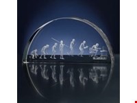 Laser in glas. Arc