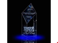 Laser in glas 15x6x6 cm Trophy