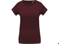 Kariban Dames-t-shirt BIO-katoen ronde hals