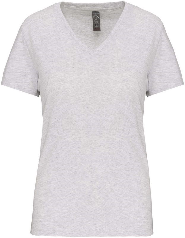 Kariban Dames-t-shirt BIO150 V-hals