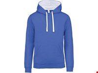 Kariban Hooded sweater met gecontrasteerde capuchon