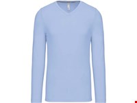 Kariban T-shirt V-hals lange mouwen