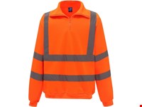 Yoko Signalisatie sweatshirt met 1/4 rits
