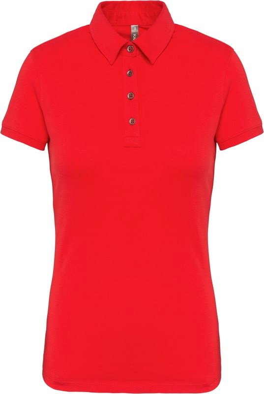 Kariban Damespolo korte mouwen van jersey