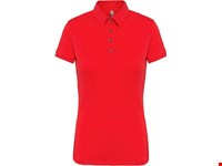 Kariban Damespolo korte mouwen van jersey
