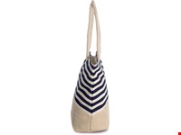 Kimood Shopper van jutecanvas in marinestijl