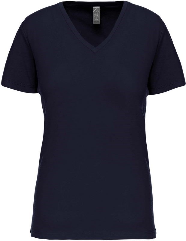 Kariban Dames-t-shirt BIO150 V-hals