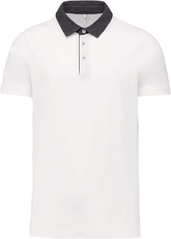 Kariban Tweekleurige herenpolo jersey