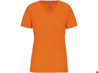 Kariban Dames-t-shirt BIO150 V-hals