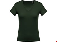 Kariban Ladies' short-sleeved V-neck T-shirt
