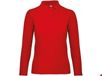 B&C ID.001 Ladies' long-sleeve polo shirt