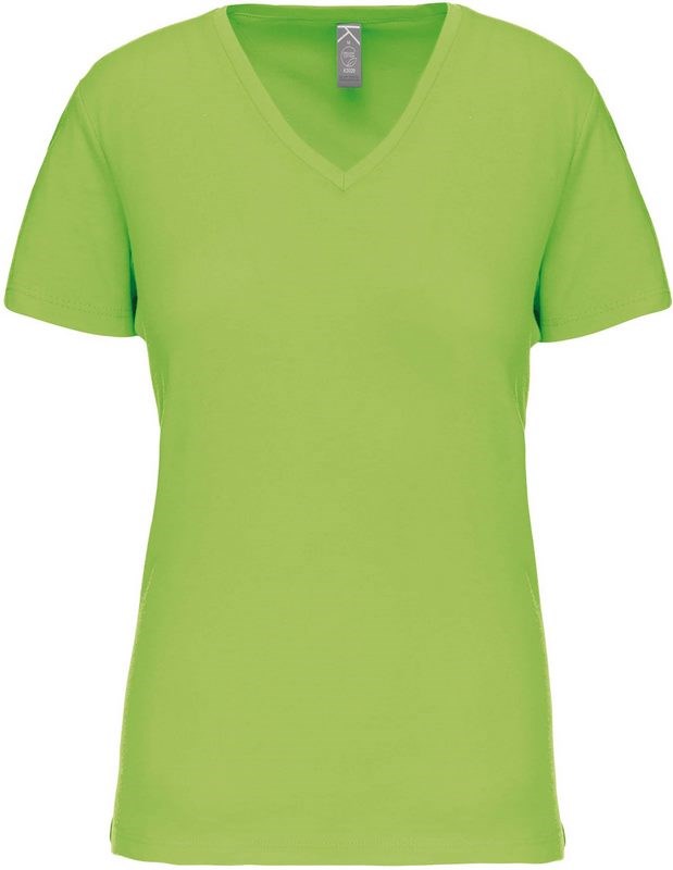 Kariban Dames-t-shirt BIO150 V-hals