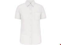 Kariban Dames Poplin Blouse Korte Mouwen