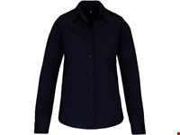 Kariban Dames poplin blouse lange mouwen