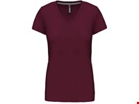 Kariban Dames T-shirt V-hals Korte Mouwen