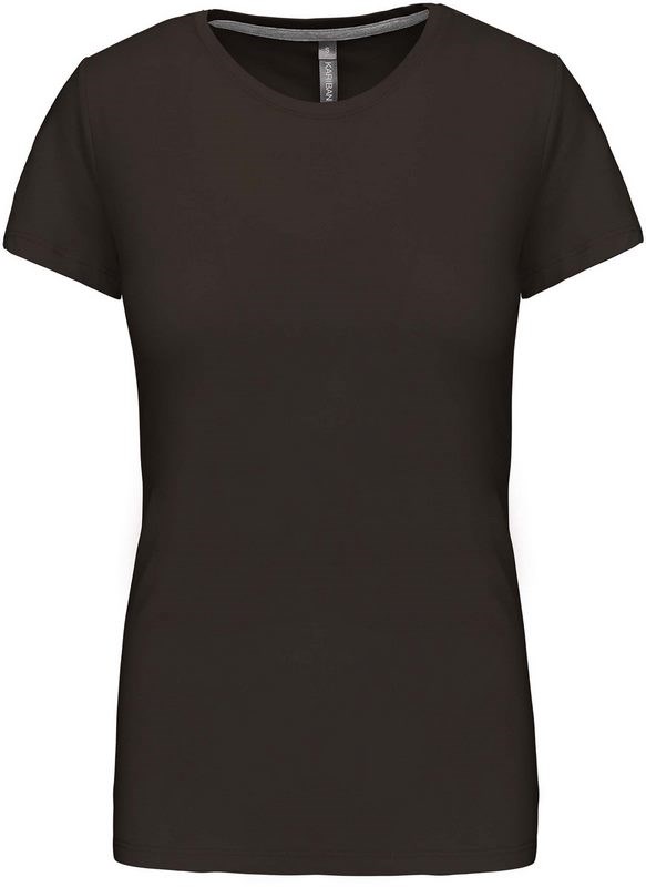 Kariban Dames t-shirt ronde hals korte mouwen