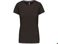 Kariban Dames t-shirt ronde hals korte mouwen