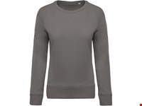 Kariban Damessweater BIO ronde hals raglanmouwen