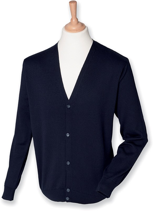 Henbury Men's Lightweight V Cardigan