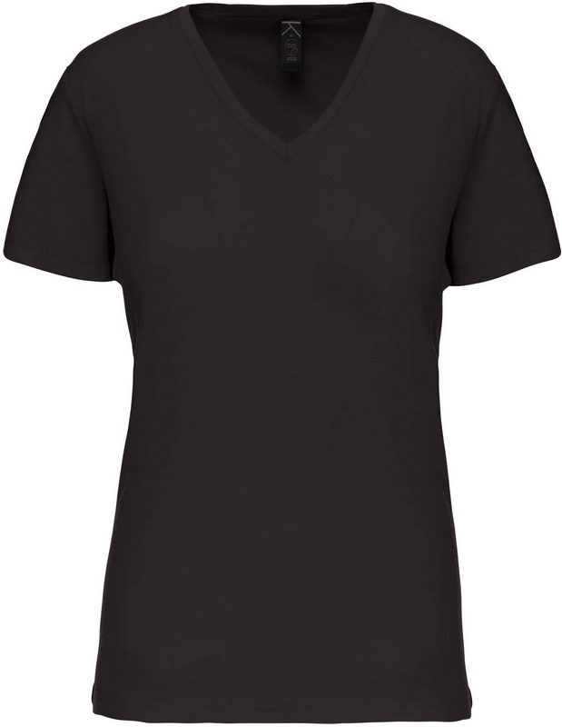Kariban Dames-t-shirt BIO150 V-hals