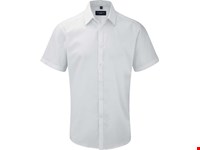 Russell Men's Short Sleeve Herringbone Shirt