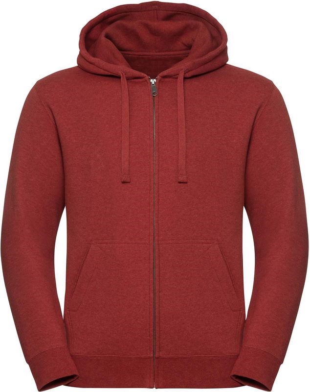 Russell AUTHENTIC FULL ZIP HOODED MELANGE SWEATSHIRT