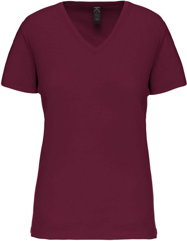 Kariban Dames-t-shirt BIO150 V-hals