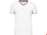 Kariban Heren-t-shirt piqué V-hals