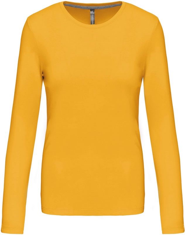 Kariban Dames T-shirt ronde hals lange mouwen