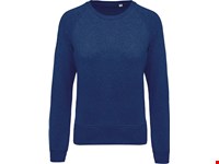 Kariban Damessweater BIO ronde hals raglanmouwen