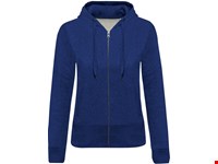 Kariban Damessweater met rits en capuchon BIO