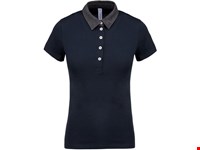 Kariban Tweekleurige damespolo jersey