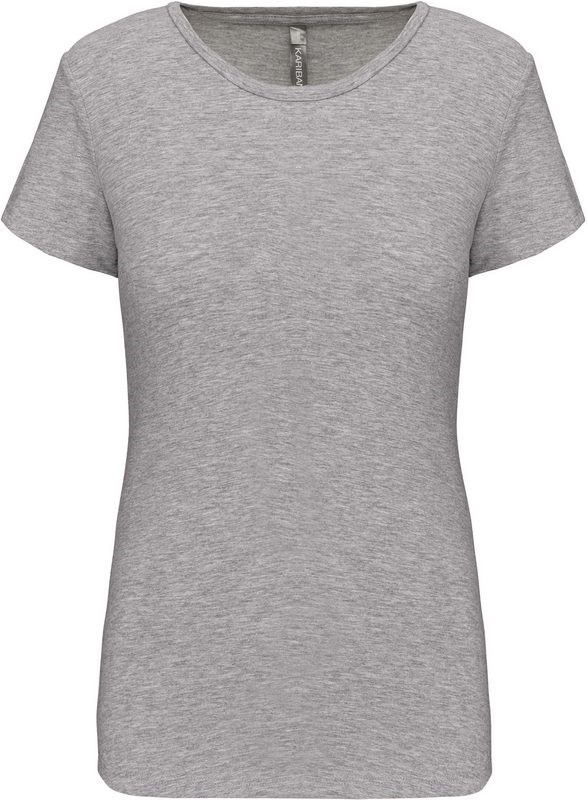 Kariban Dames-t-shirt ronde hals korte mouwen