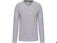 Kariban T-shirt V-hals lange mouwen
