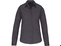 Kariban Dames poplin blouse lange mouwen