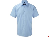 Russell Men's Short Sleeve Herringbone Shirt